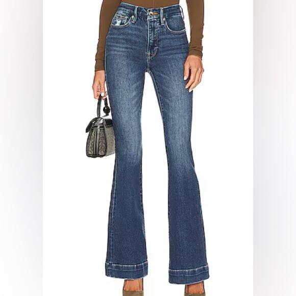 Good American Good Legs Flare Deep V in size 30 - Picture 1 of 6